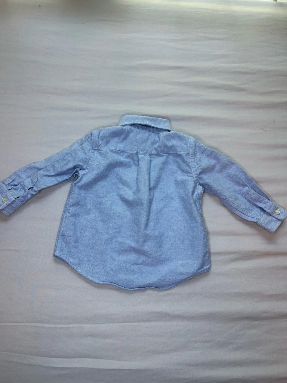 Polo Ralph Lauren Baby Boy 12M Blue Oxford Button Down Shirt Pony